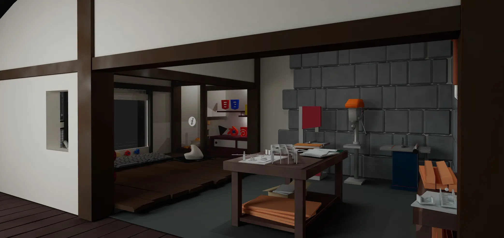 3D Game-like Portfolio