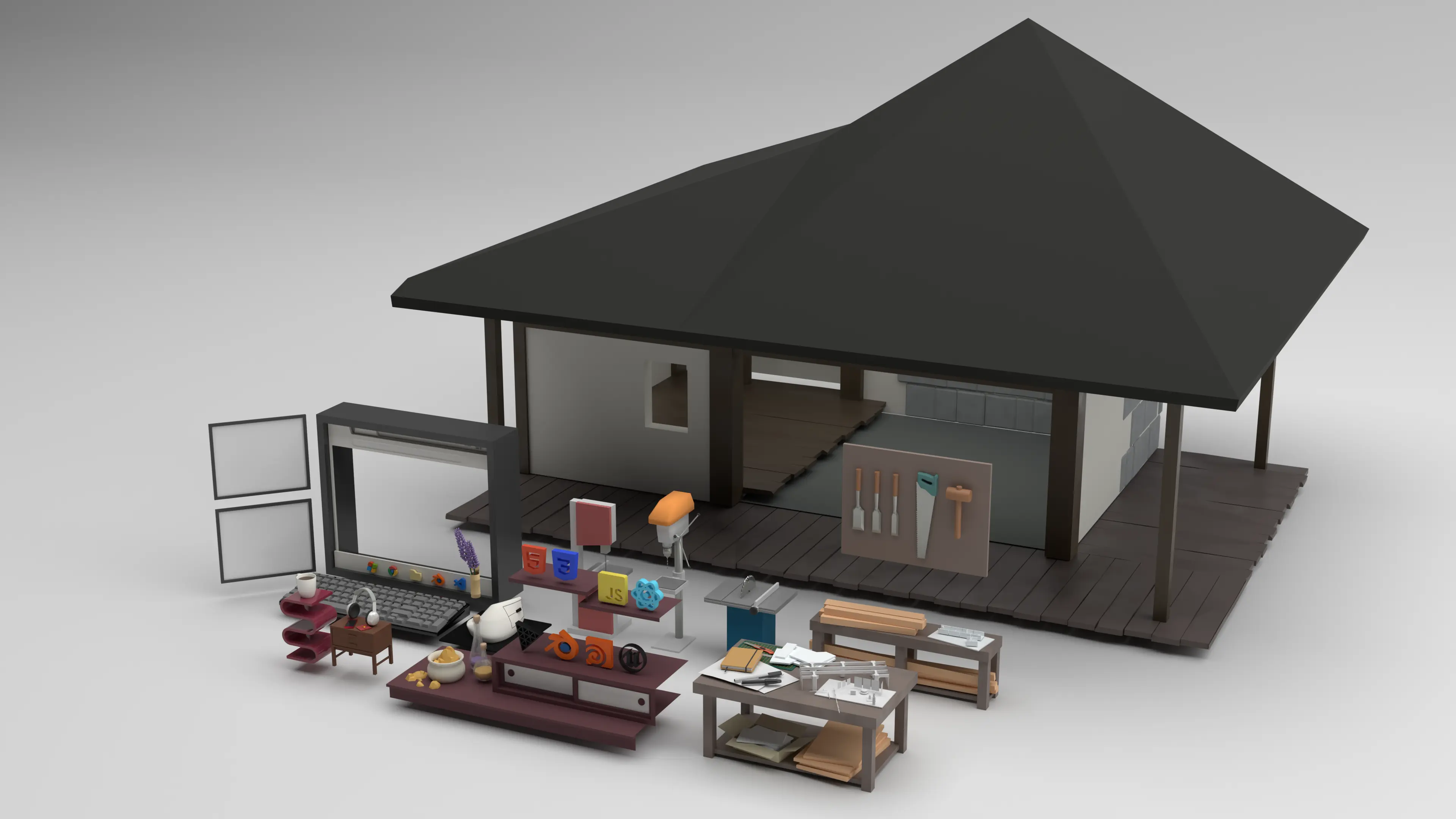 3D Game-like Portfolio (3D Models) - Image 1