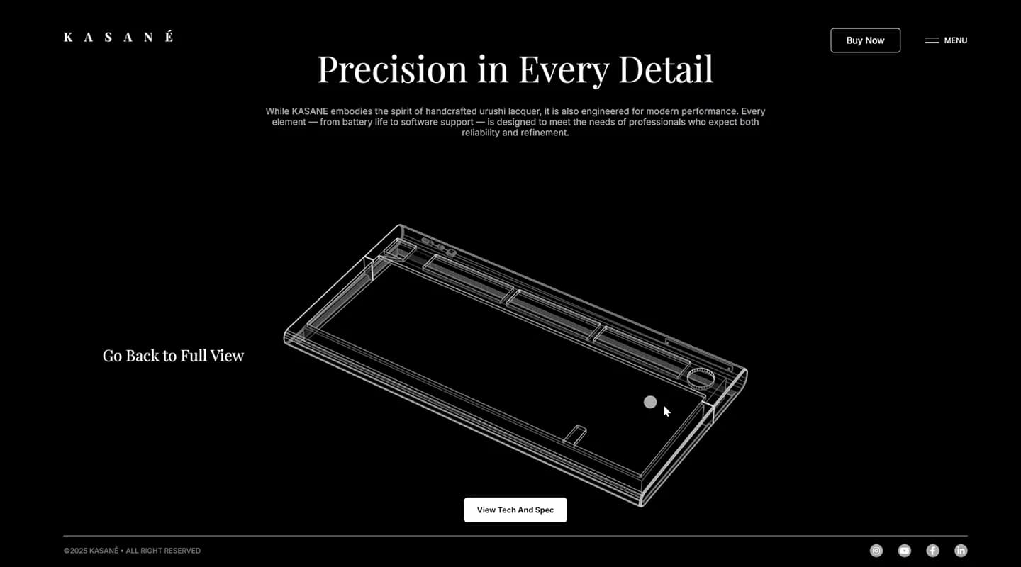 KASANÉ Tech Spec Section Image 2
